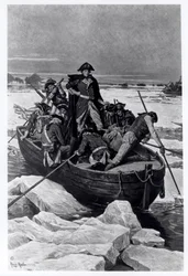 George Washington überquert den Delaware River